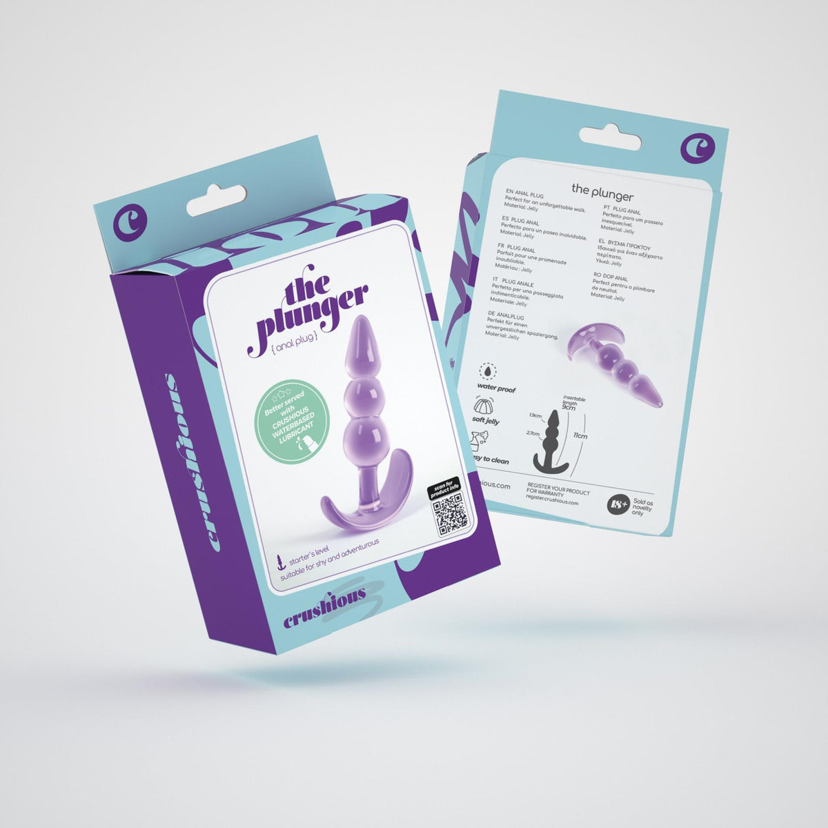 Plug anal Plunger 7 cm – violet | Crushious