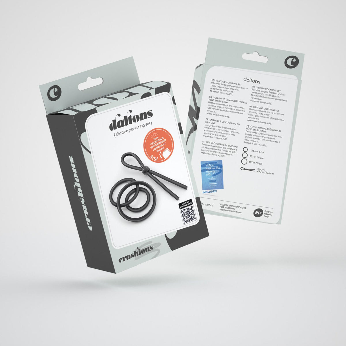 Anillo para el pene Daltons – negro | Crushious