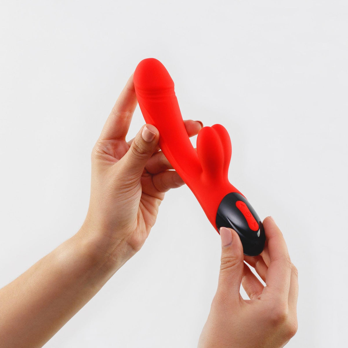 Rabbit vibrator Dare 8 functions – rechargeable, red | Crushious