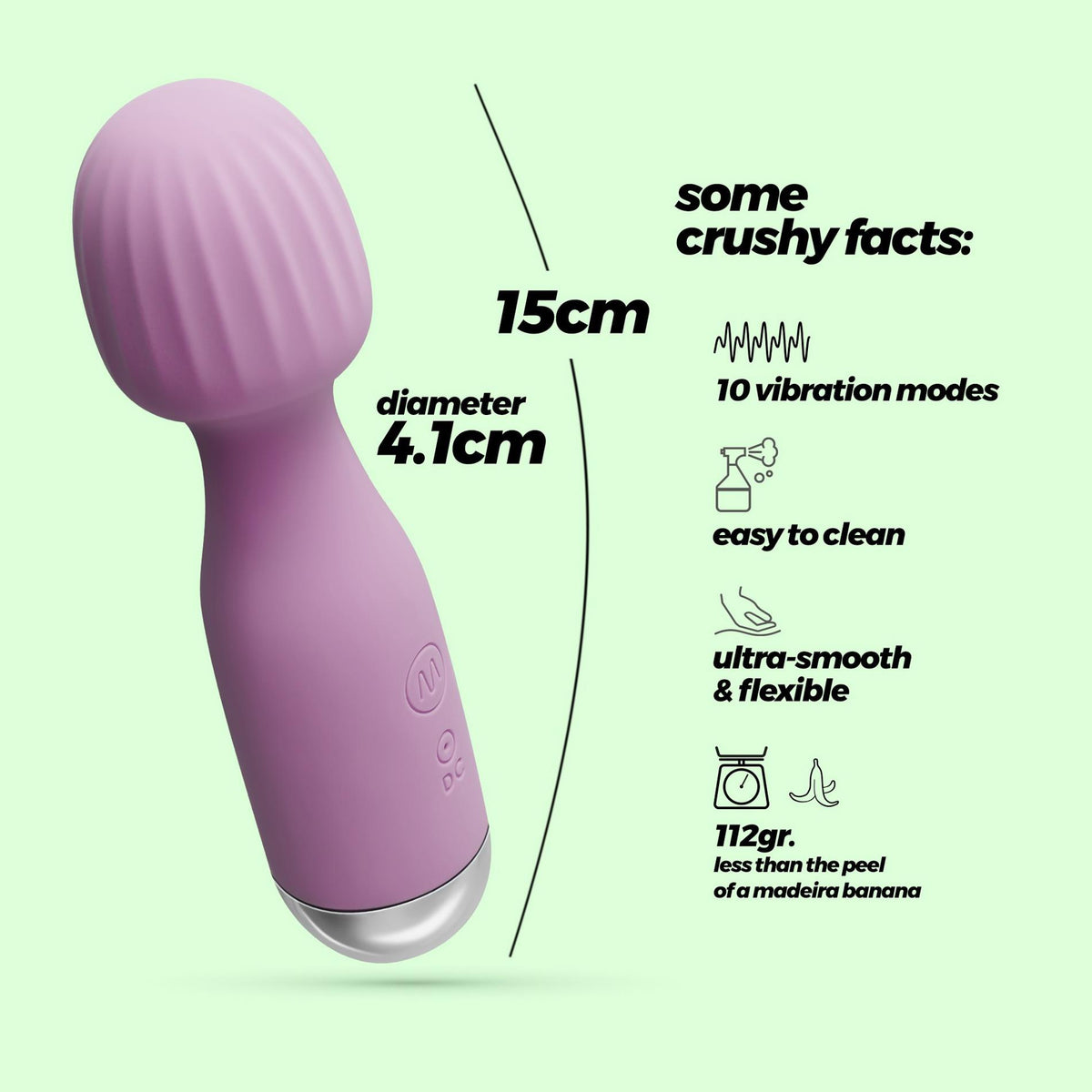 Wand massager Wanderlust 10 functions – purple | Crushious