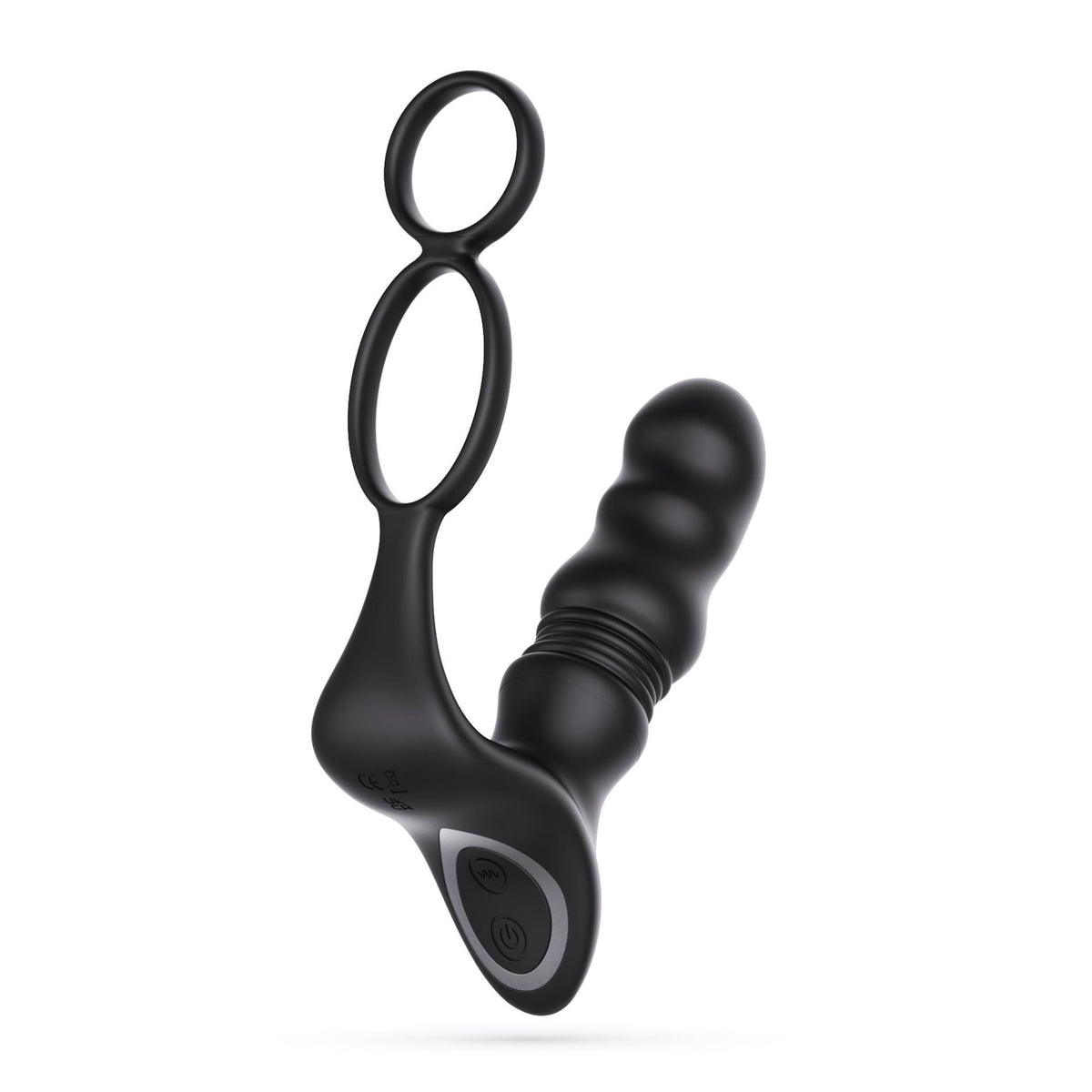 Prosztata masszírozó Crixus 14 cm – távirányítós, vibrációs, fekete | Crushious