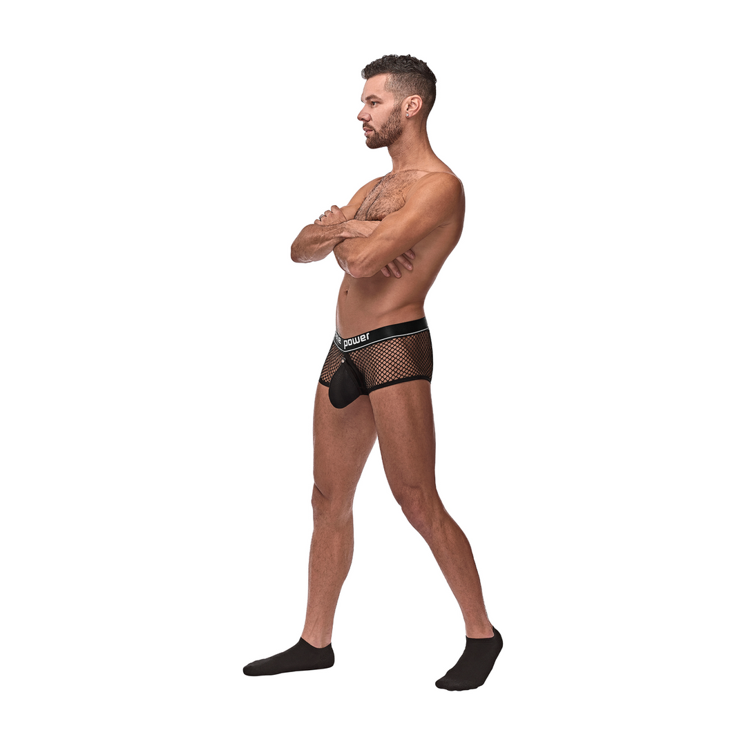 Mini Cock Ring Short with Red Cockring - S - Black