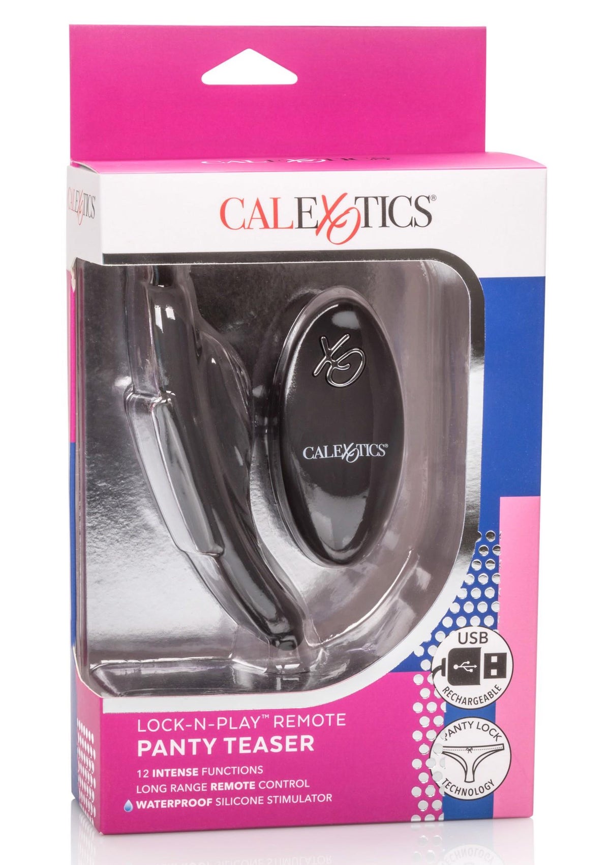 Stimolatore clitorideo Teaser – con telecomando, nero | Calexotics