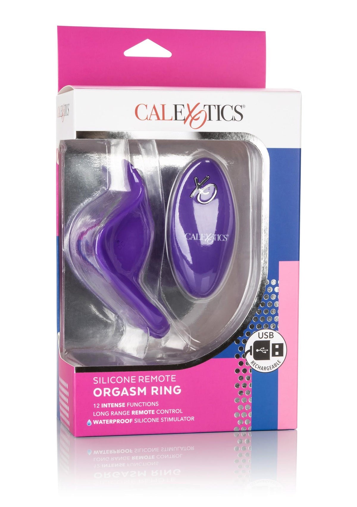 Péniszgyűrű – távirányítós, vibrációs, lila | Calexotics
