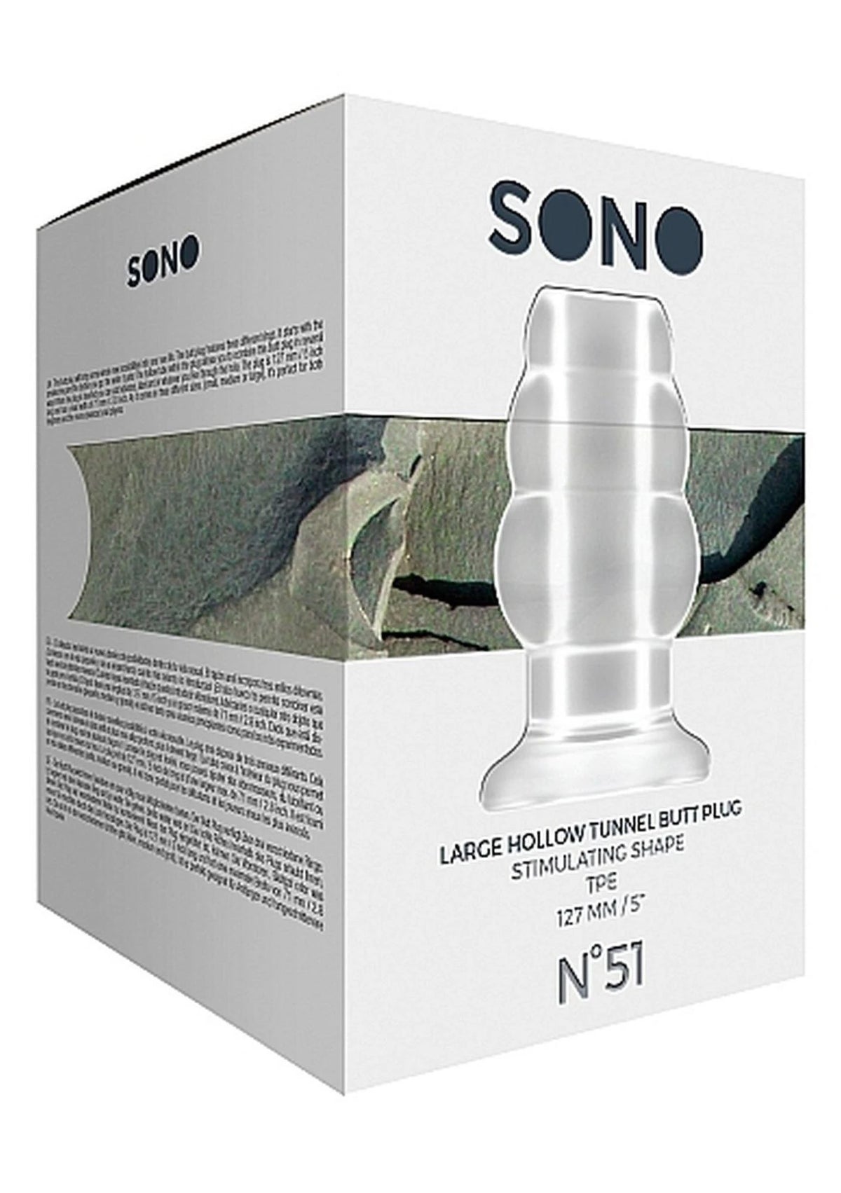 Plug anal No.51 Hollow Tunnel 12.7 cm – transparente | Sono