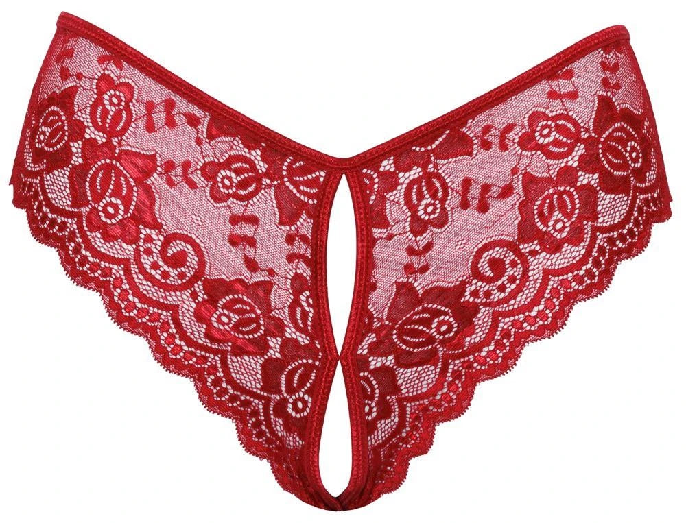 Panties – lace, satin, red | Cottelli LINGERIE