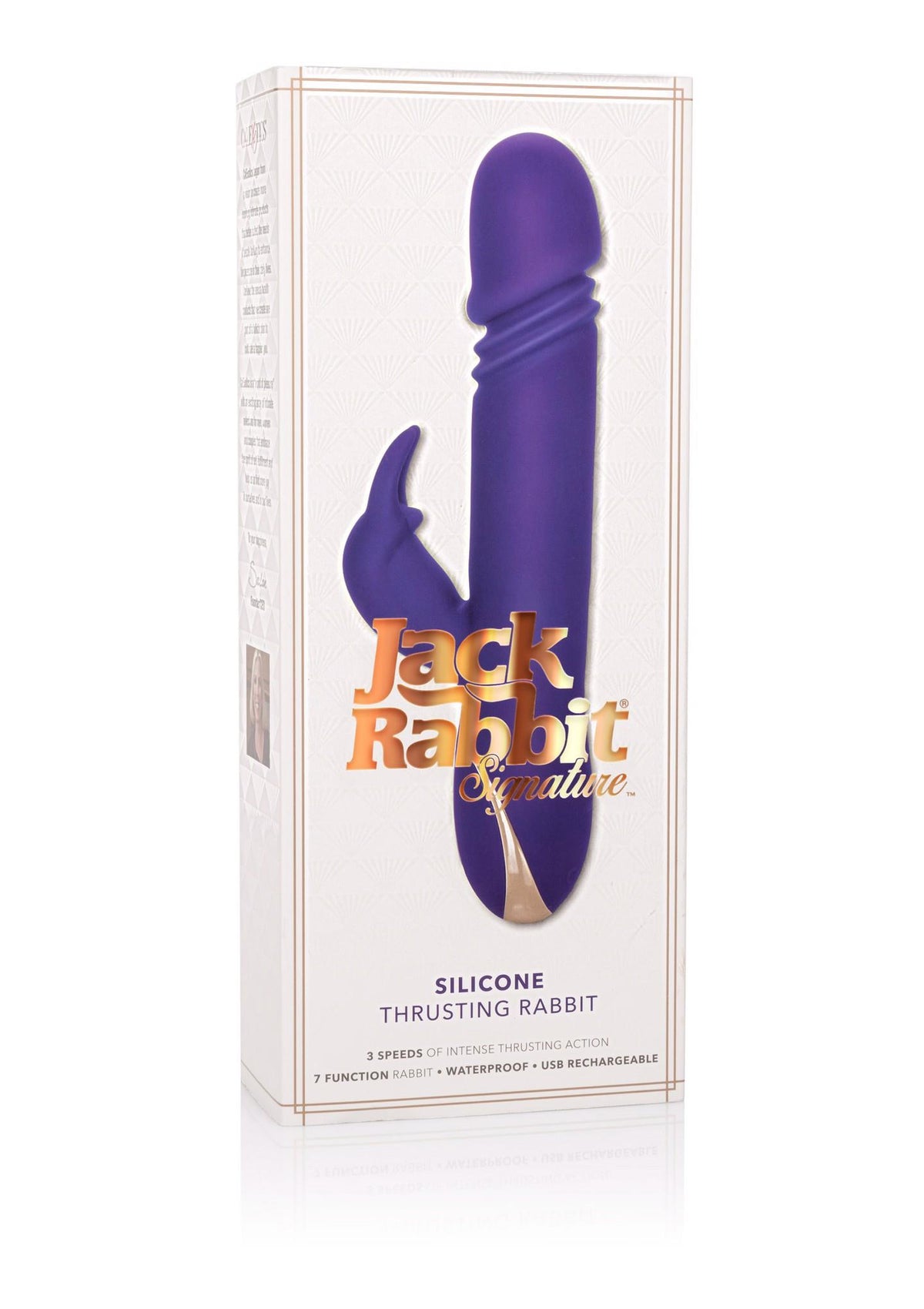 Vibrador rabbit Signature – con empuje, morado | Calexotics