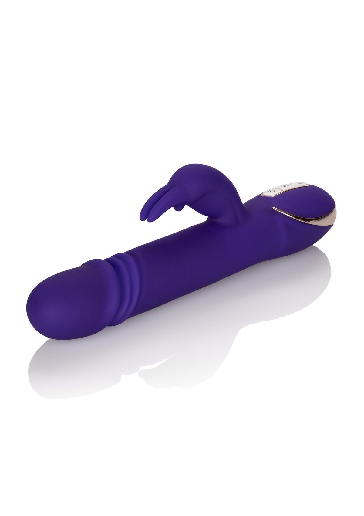 Vibrador rabbit Signature – con empuje, morado | Calexotics