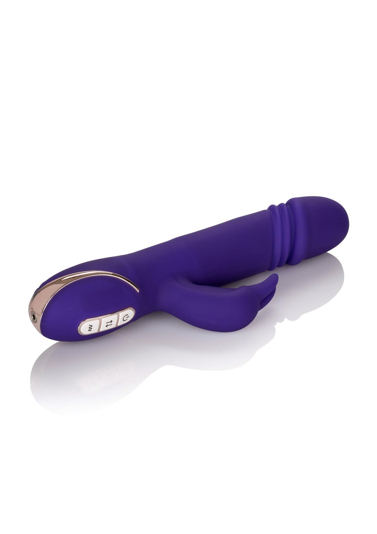 Vibrador rabbit Signature – con empuje, morado | Calexotics