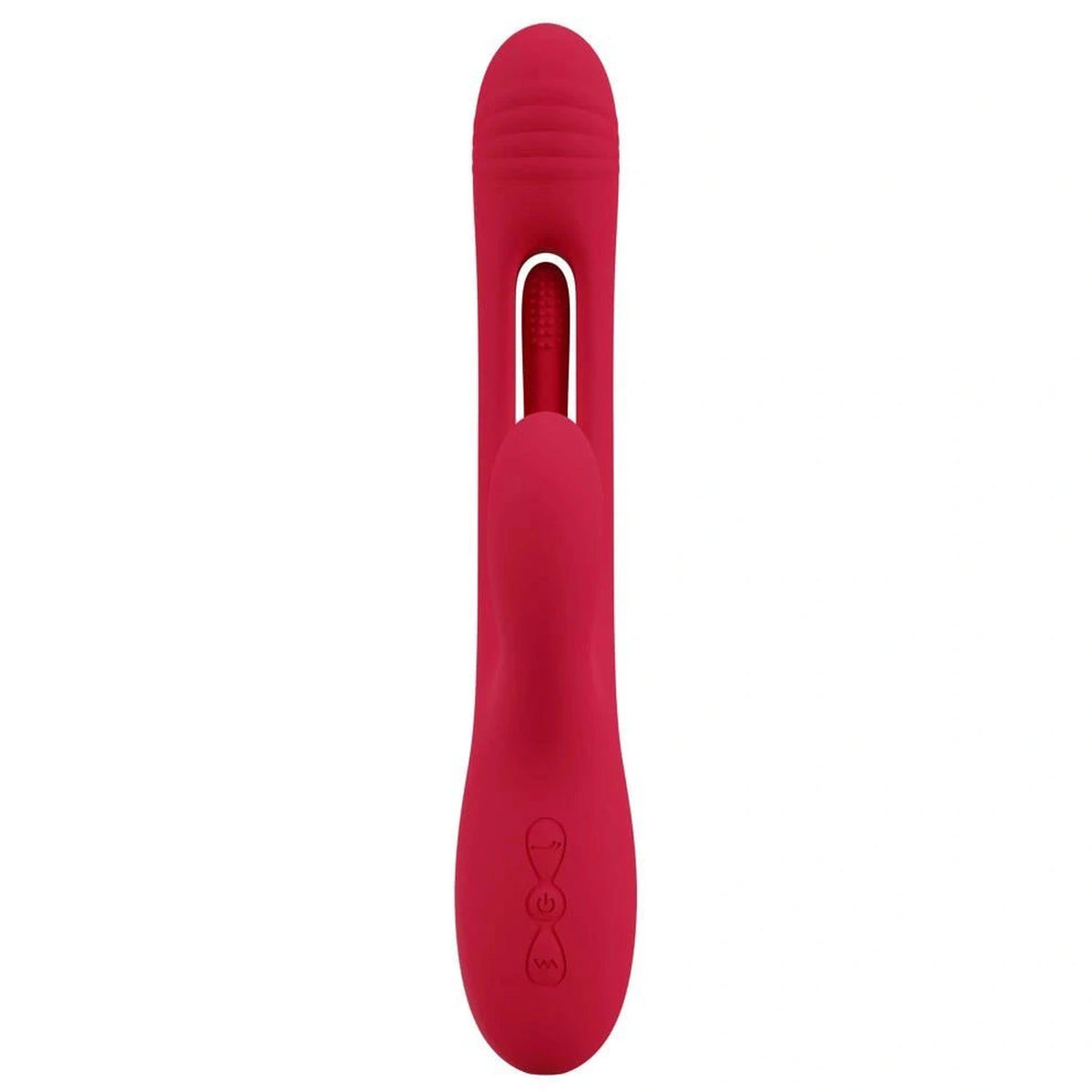 Rabbit vibrator 7 functions – rechargeable, red | Sweet Smile