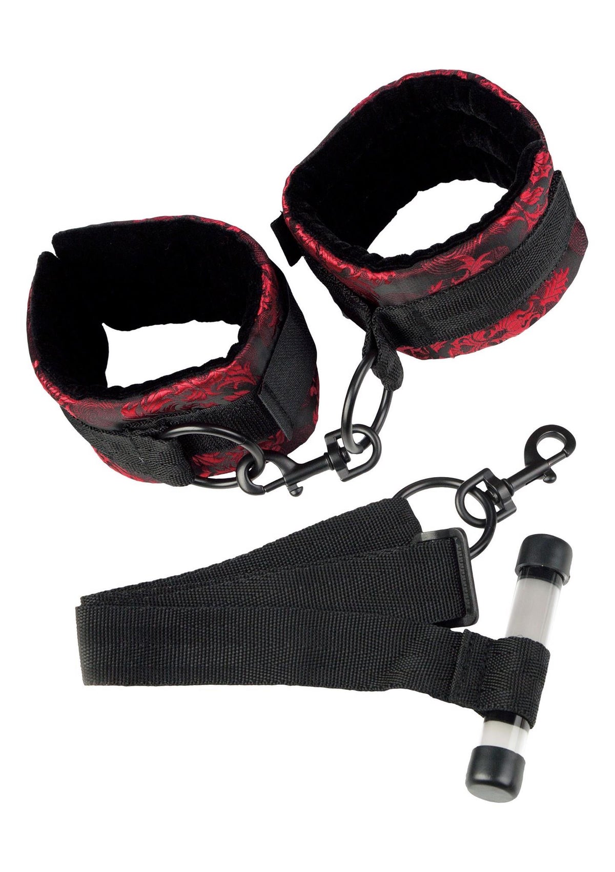 Atadura bondage Scandal Over The Door Cuffs – negra | Calexotics