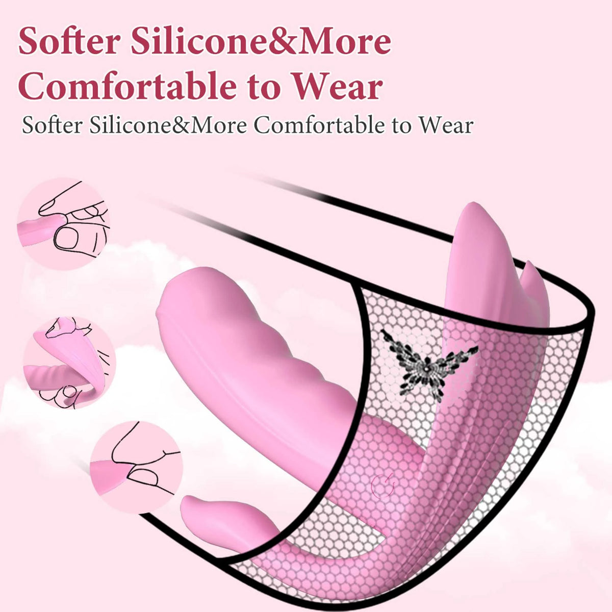Spezial-Vibrator 7 Funktionen – App-gesteuert, wiederaufladbar, rosa | Favorites