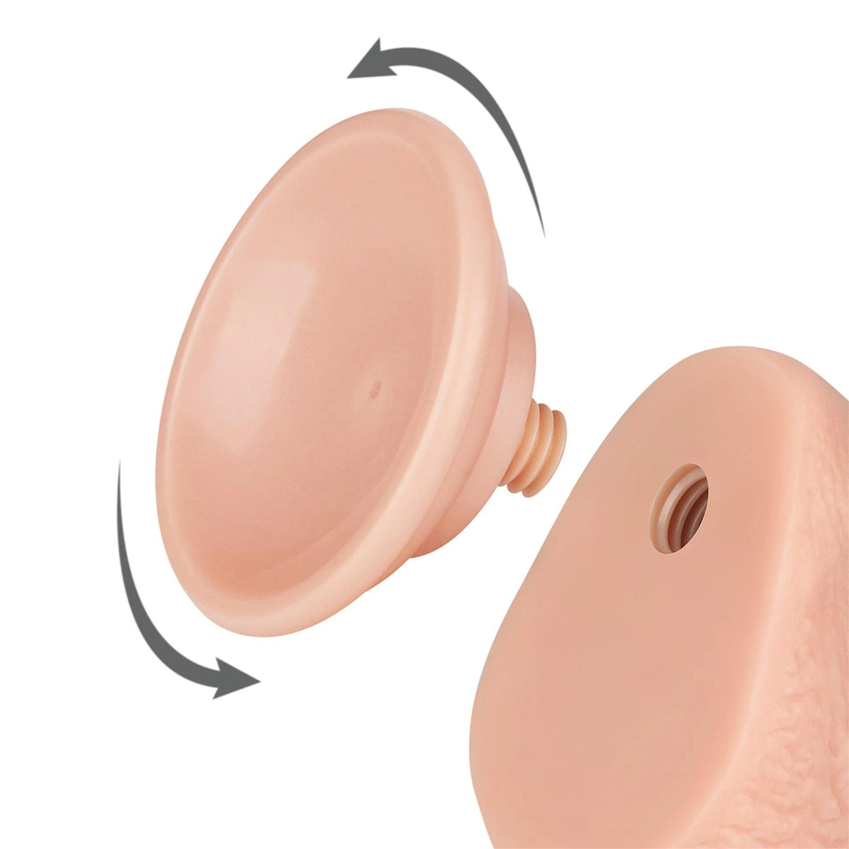 Realistischer Dildo Layer 19.5 cm – mit Saugnapf, doppelt, hautfarben 10-LV317202 | Lovetoy