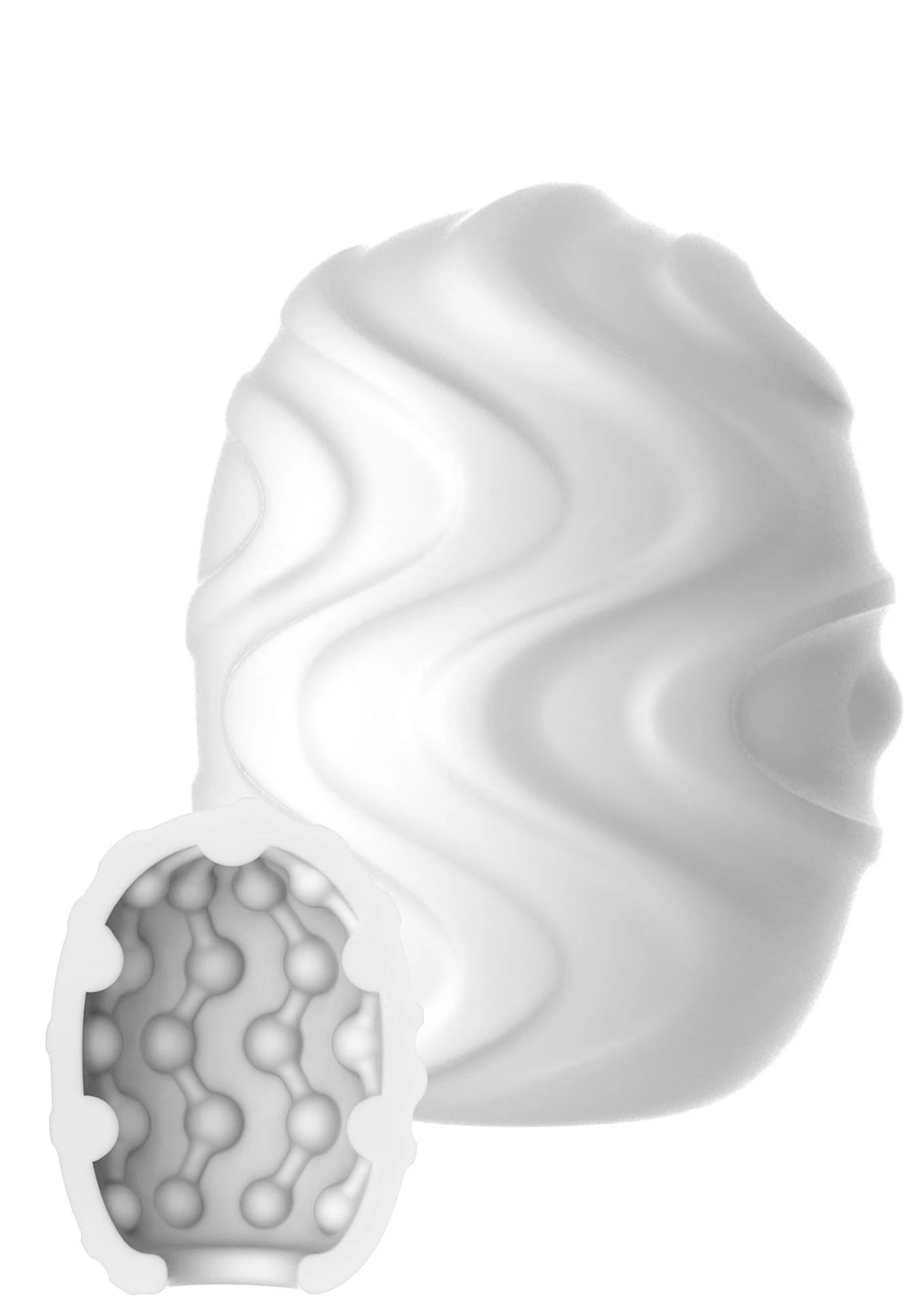 Mini masturbateur Art blanc