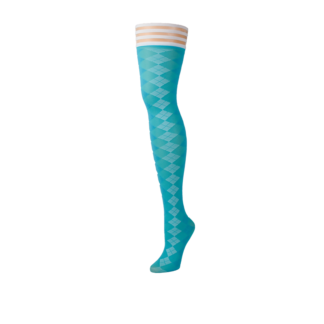Meias – tamanhos grandes, azul 1344D-BLU | Kix'ies