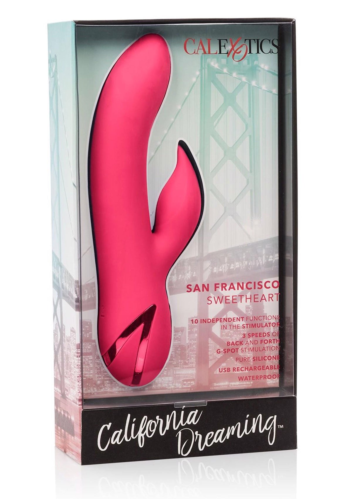 Vibratore rabbit San Francisco Sweetheart – ricaricabile, rosa | Calexotics