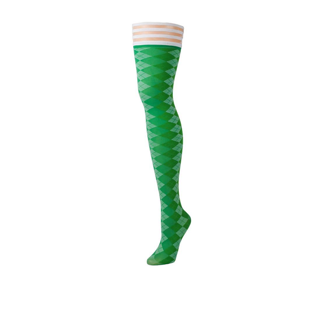 Meias – tamanhos grandes, verde 1345B-GRN | Kix'ies