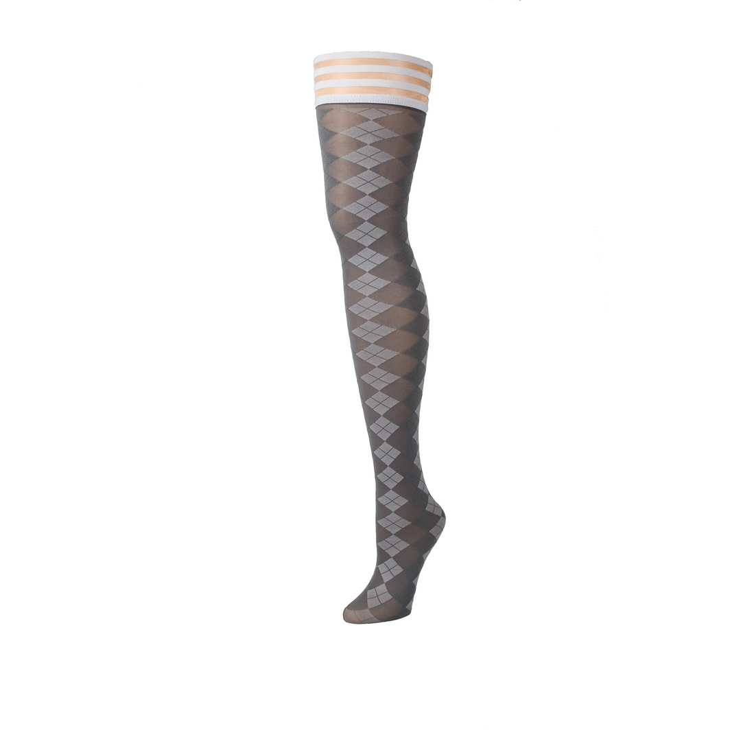 Meias – tamanhos grandes, cinzenta 1346D-GRY | Kix'ies