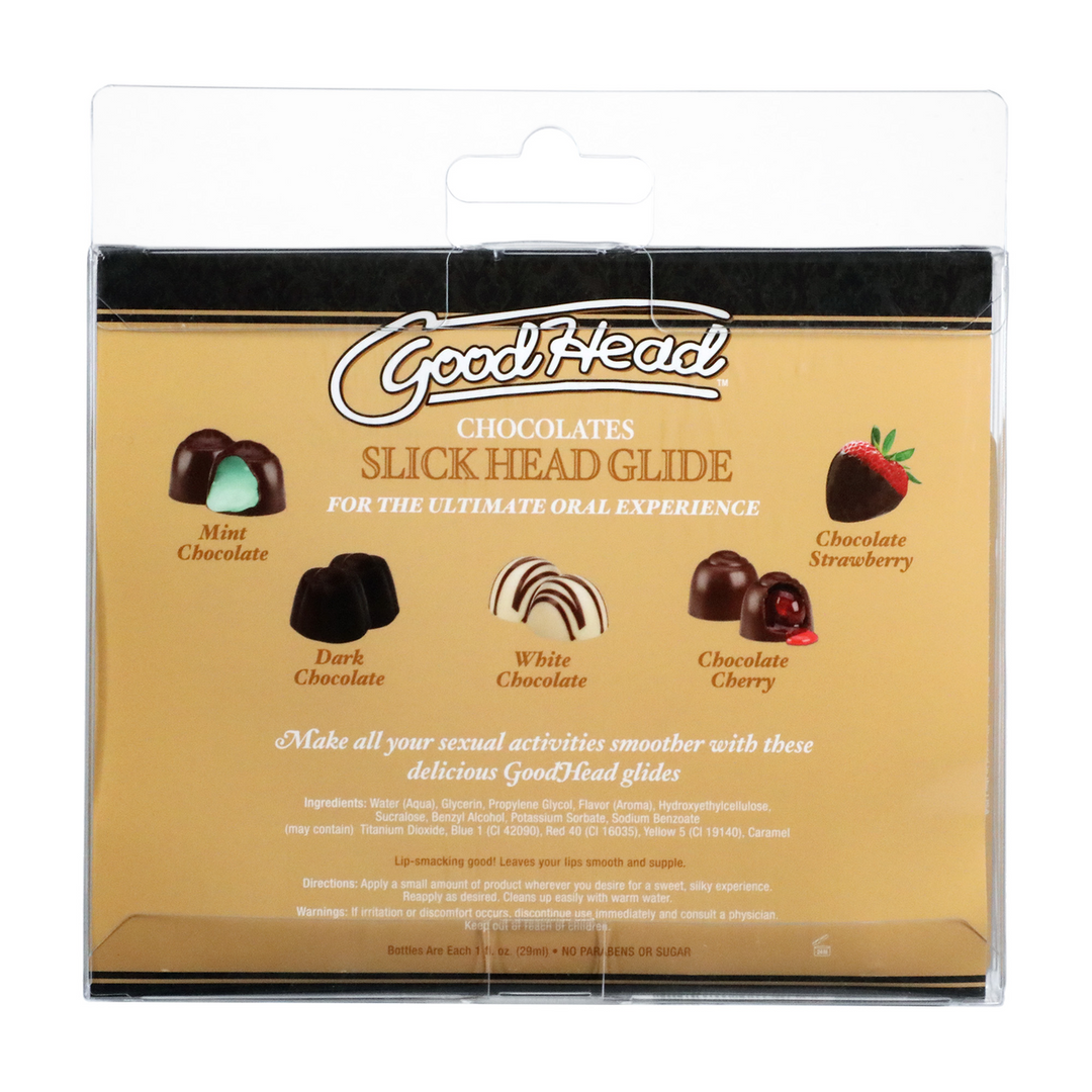 Slick Head Glide - Chocolats - 5 unités - 1 fl oz / 29 ml