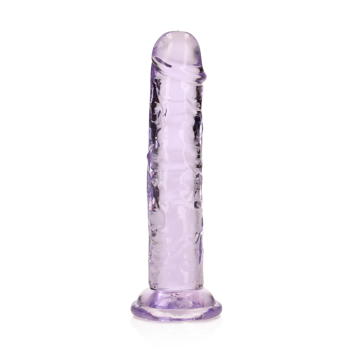 Realistic dildo Straight – with suction cup, purple 4.9 cm | RealRock