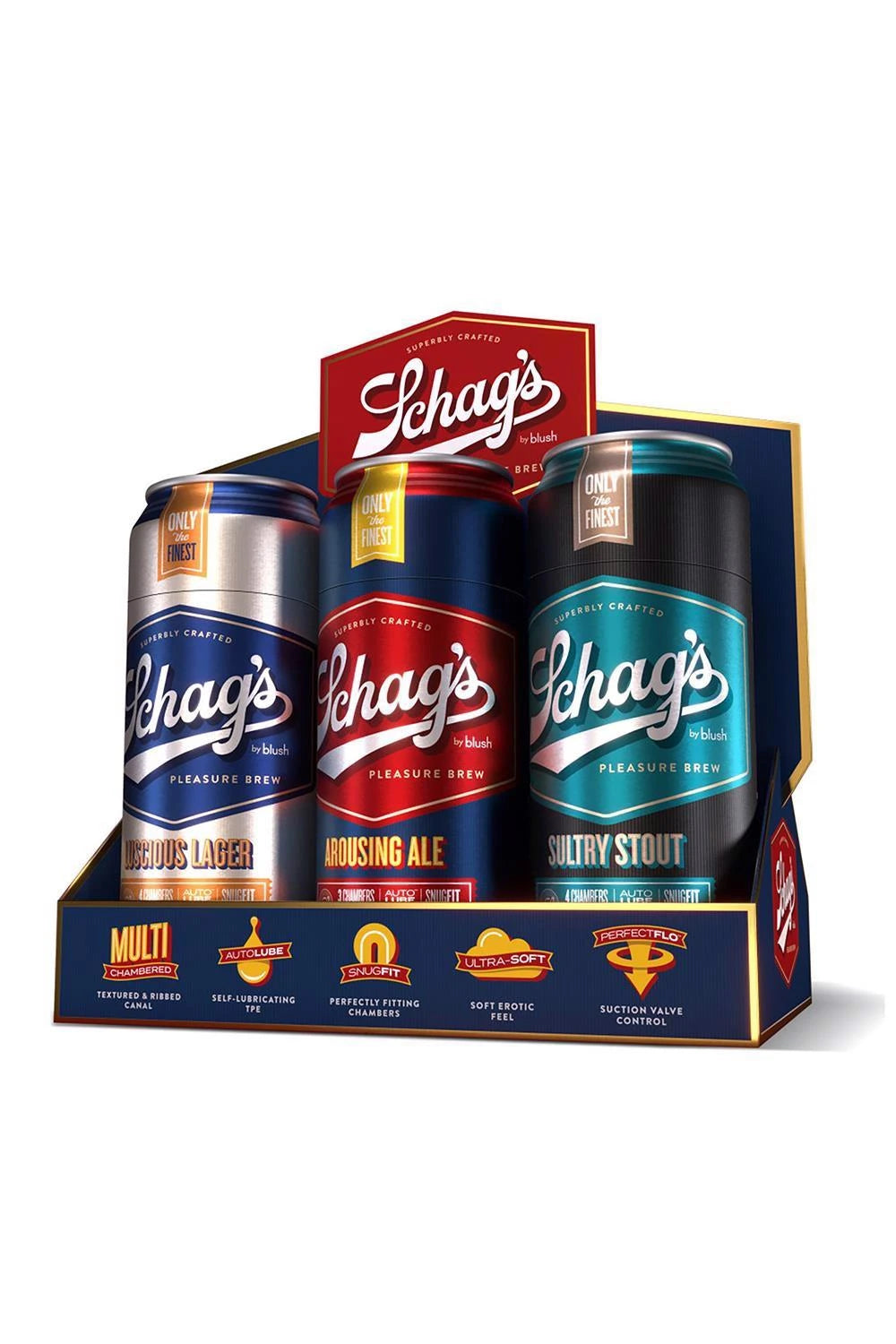 Masturbador Schag'S Beer CAN Stroker Display | Blush