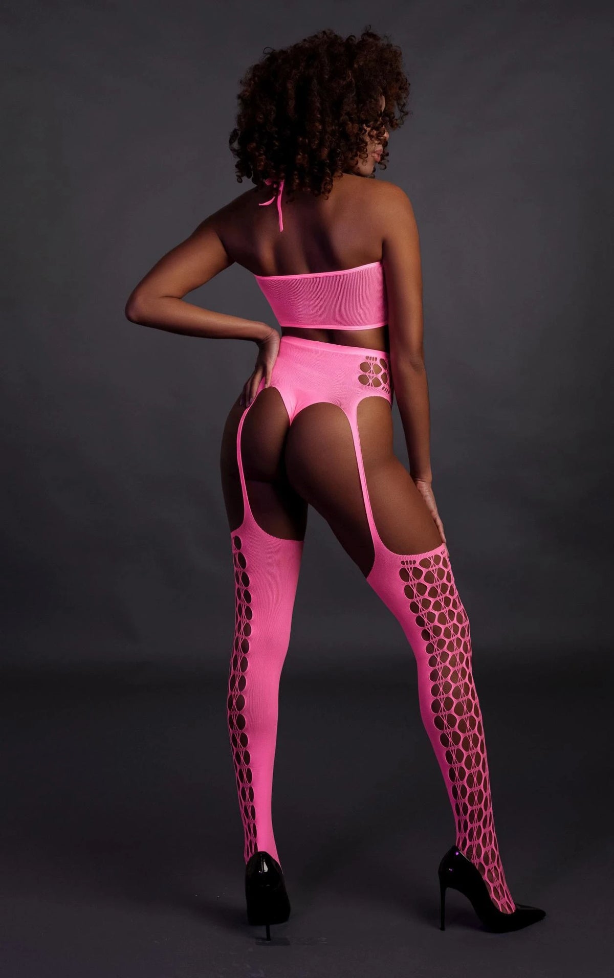 Meias Crop – rosa OU836GPNOS | Ouch!
