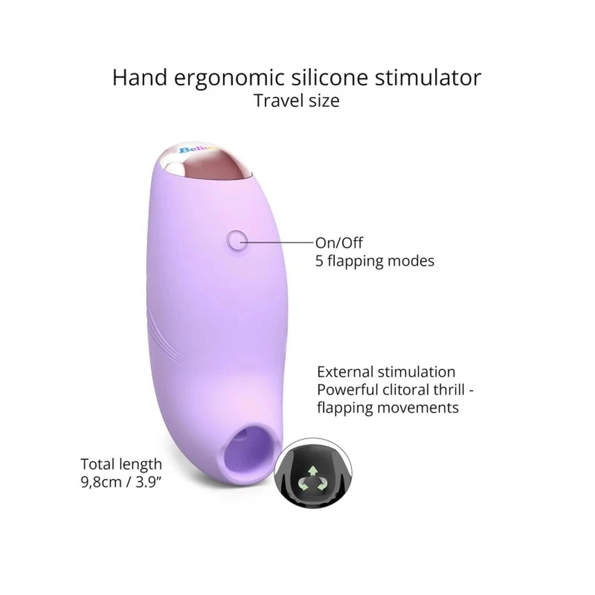 Stimolatore clitorideo Viva Mauve 5 funzioni | Love to Love