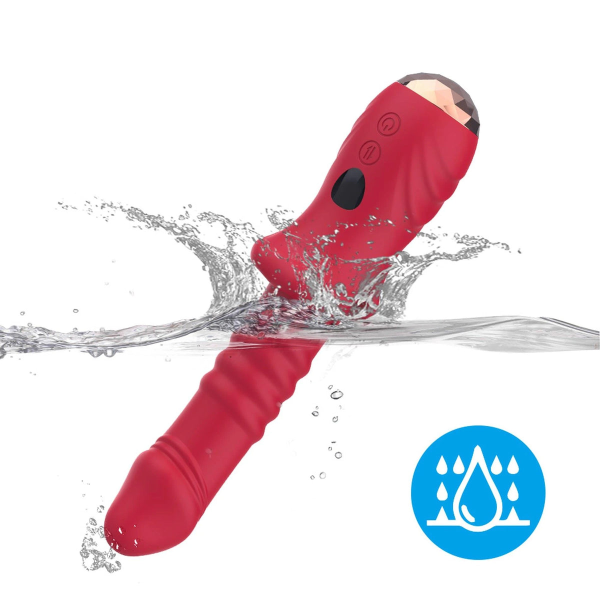 Stimolatore clitorideo Licking Puppy 9 funzioni – ricaricabile, rosso | Favorites