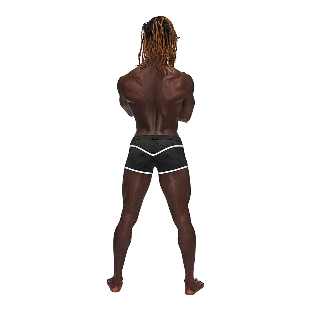 Men's underwear – mesh, mini, black 142273BKSL | Male Power