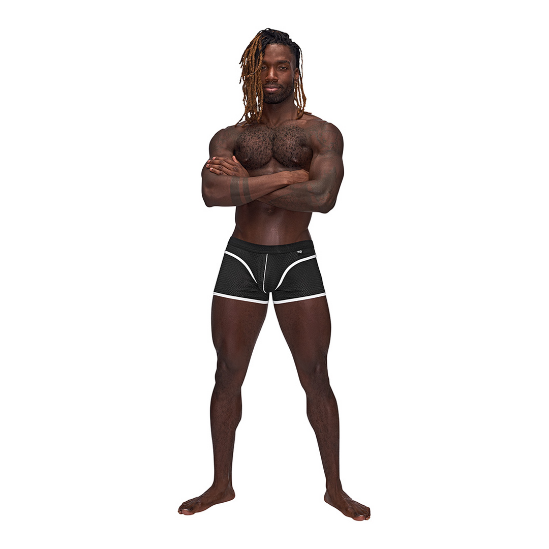 Men's underwear – mesh, mini, black 142273BKXL | Male Power