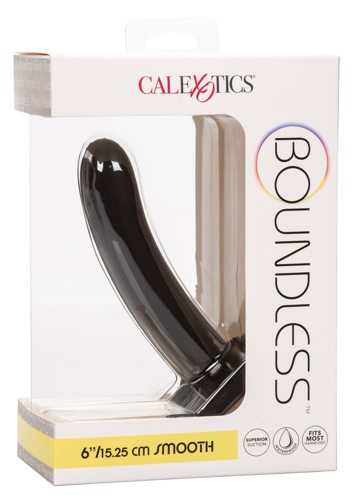 Dildo Boundless 6 Smooth – con ventosa, nero | Calexotics