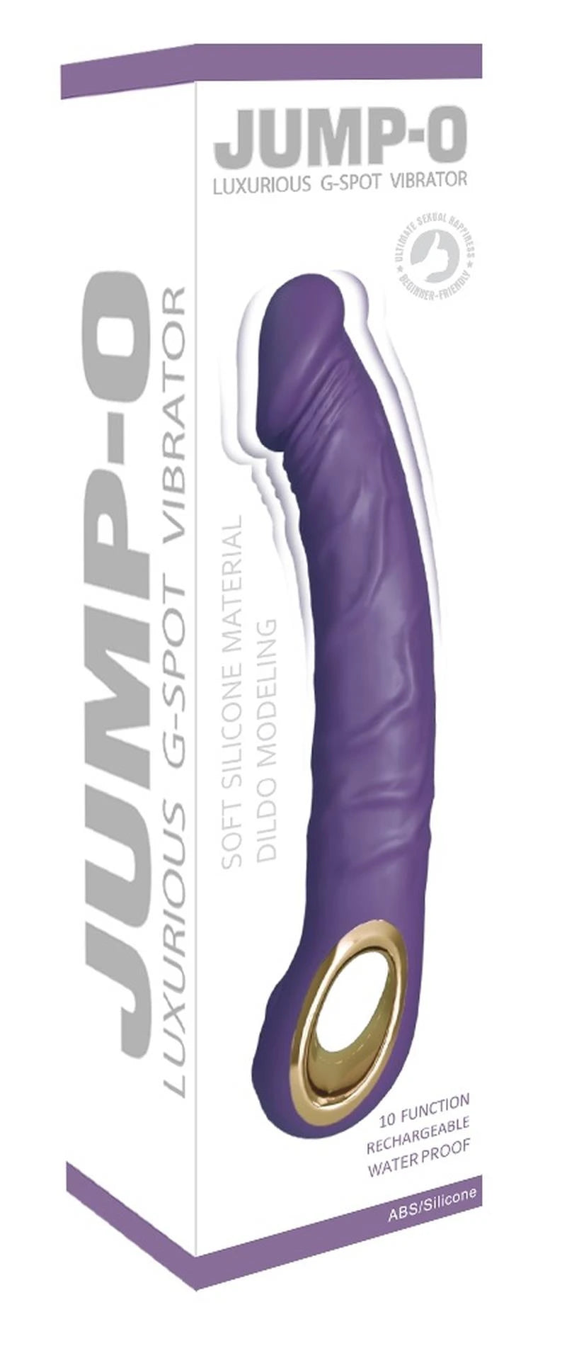 Vibrador realista 10 funções – recarregável, roxo | Favorites