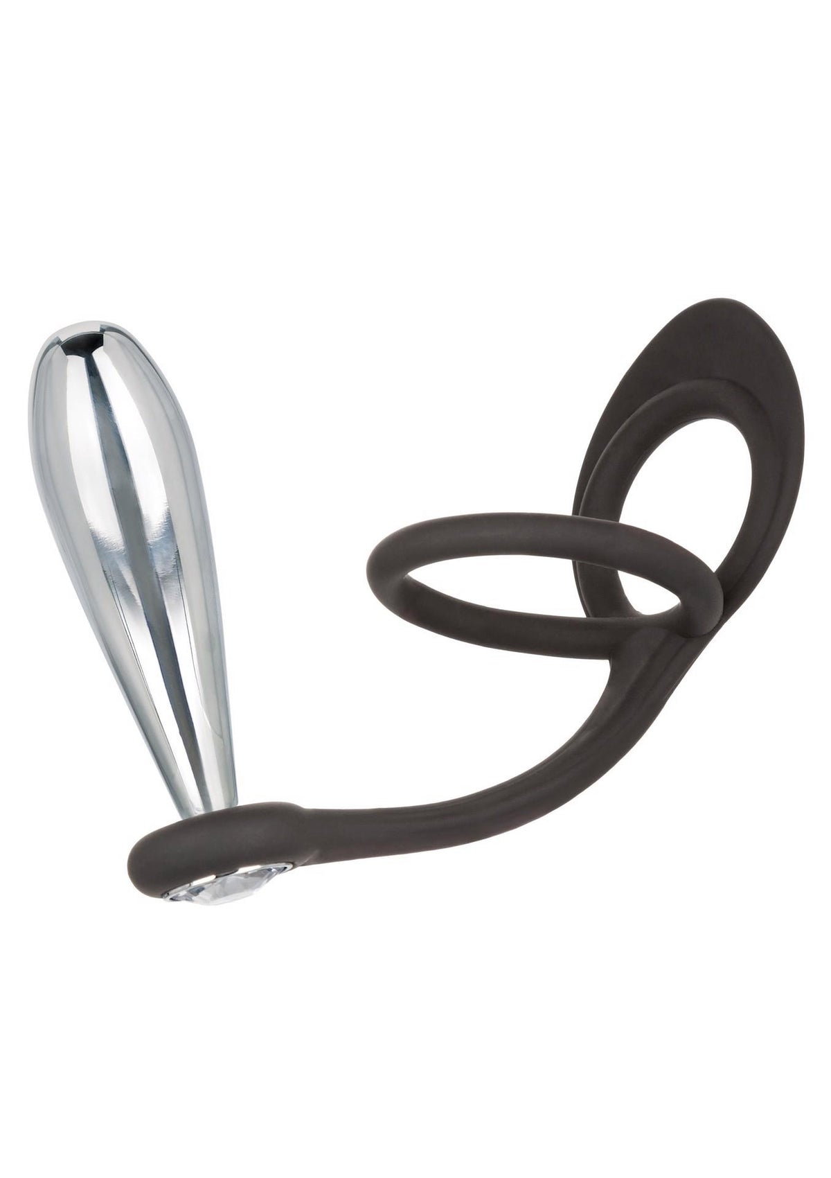 Plug anale Star Fucker Glider – con gioiello, argento | Calexotics