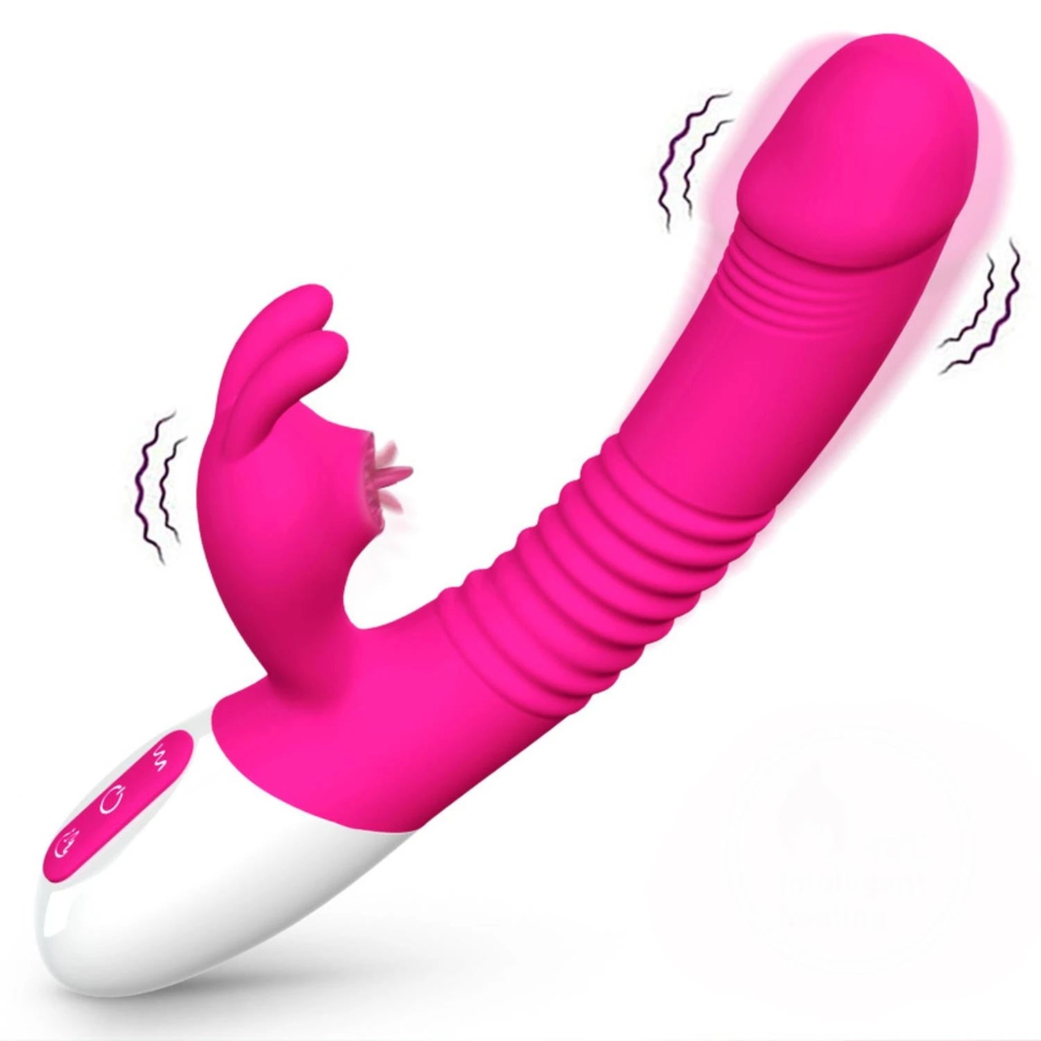 Vibromasseur - Vibromasseur en silicone USB avec 7 modes puissants de léchage et de poussée