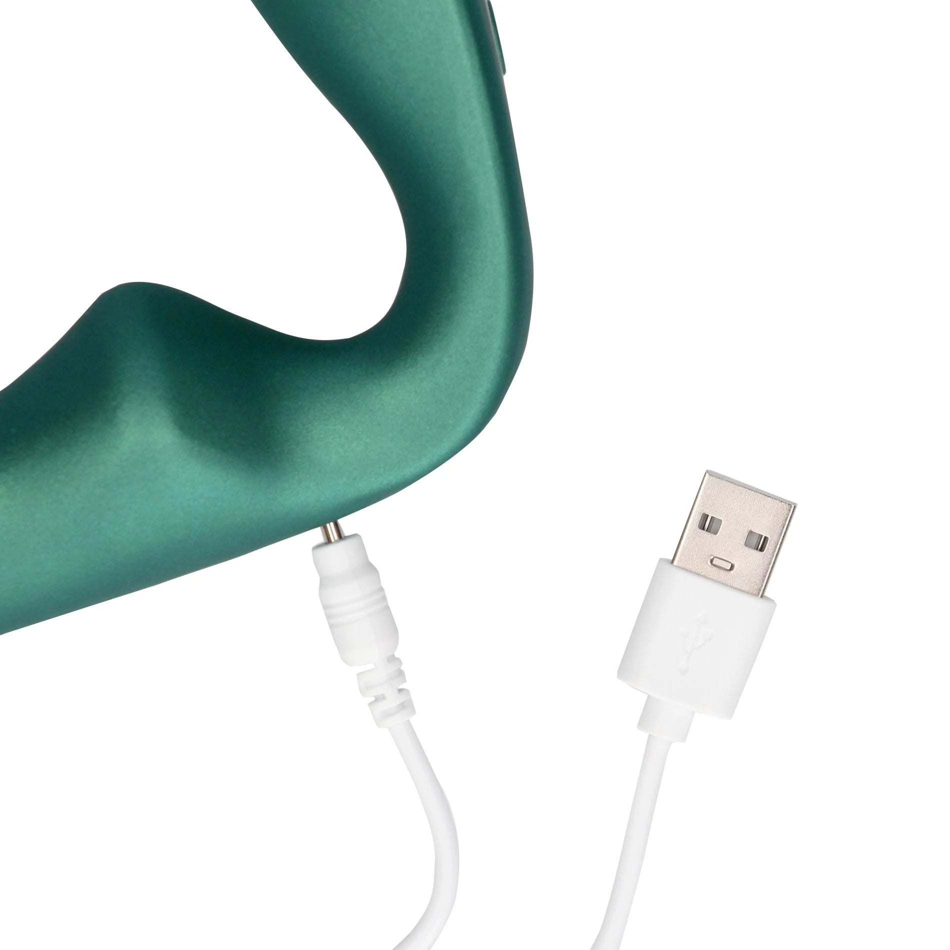 Massaggiatore prostatico vibrante appuntito con telecomando - Verde metallizzato