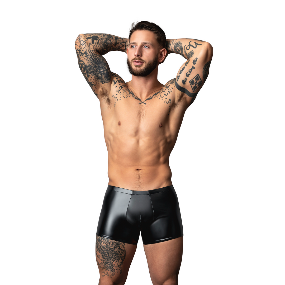 Intimo uomo Pouch – wetlook, nero 153301BKMD | Male Power