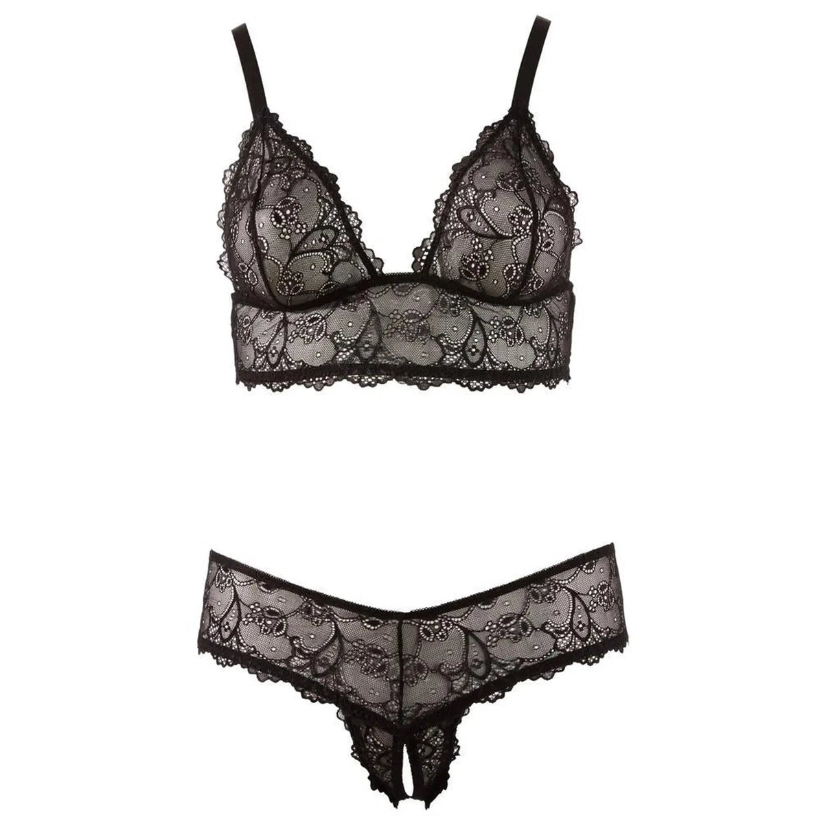 Conjunto de lencería – abierto, negro 22124041051 | Cottelli CURVES