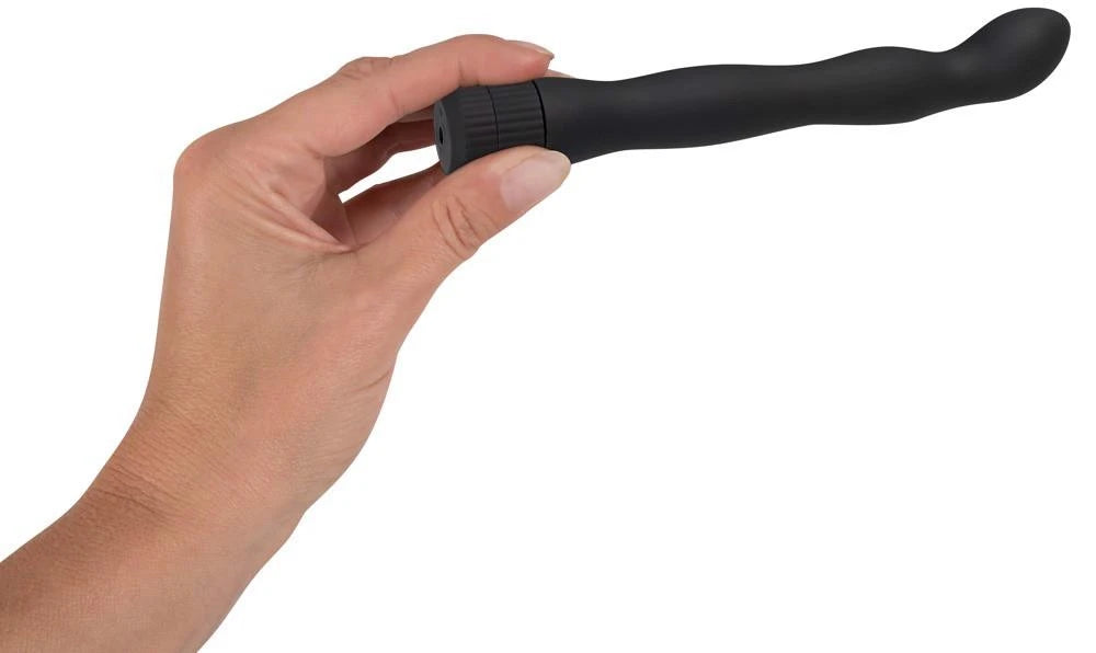 Vibrador anal 18 cm – negro