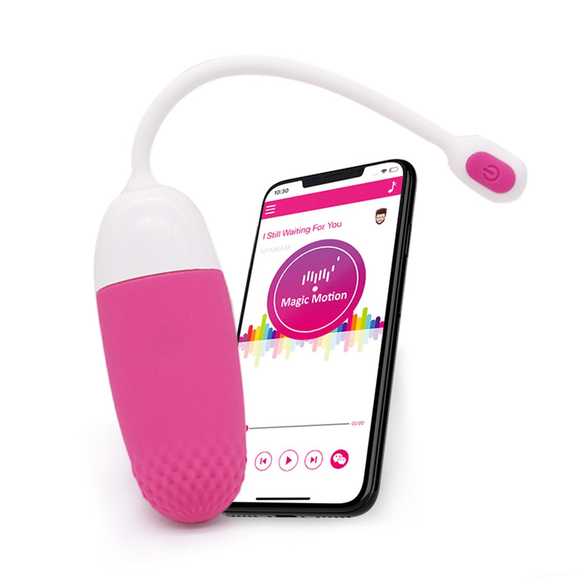 Magic Motion - Œuf d'amour rose contrôlé par l'application Vini