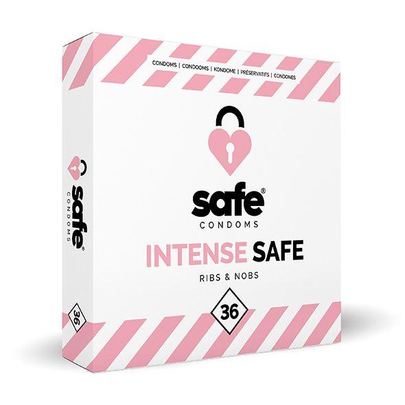 Préservatifs Intense Ribs Nobs 16-29943 | Safe