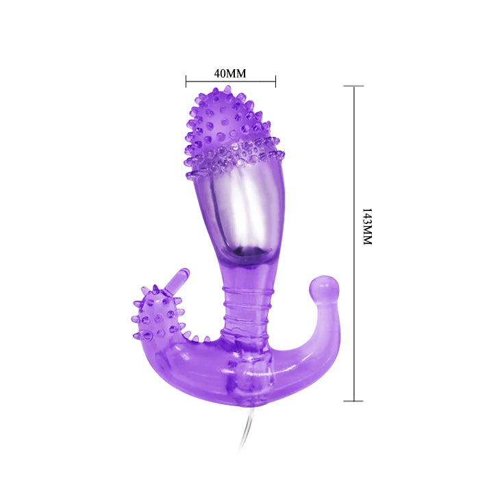 Vibratore anale – con telecomando, viola | Baile