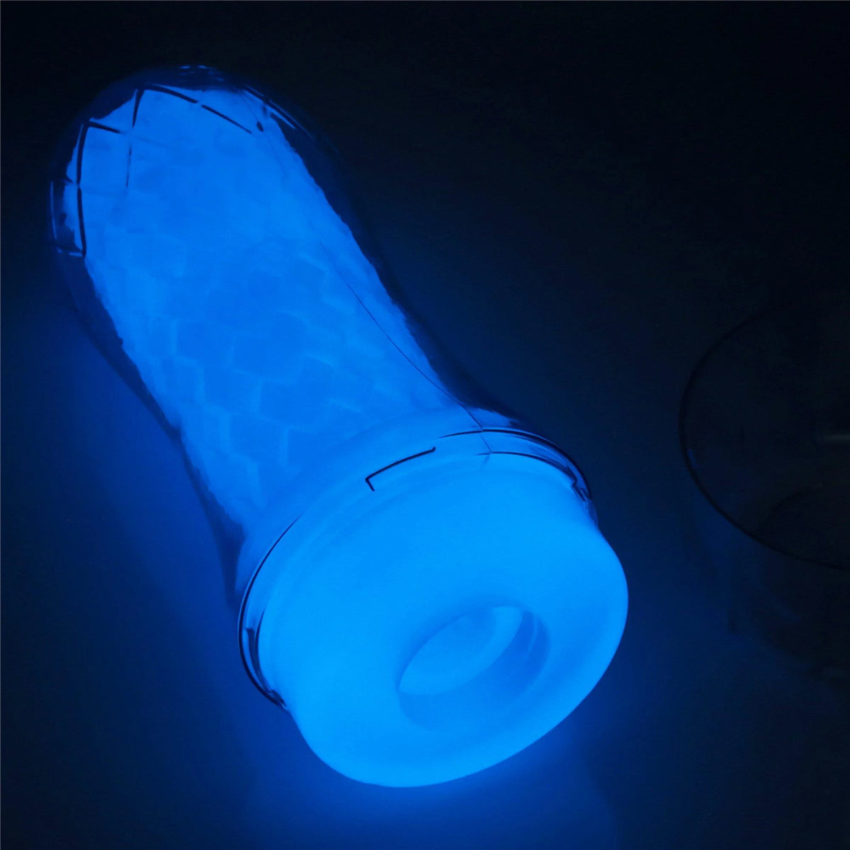 Maszturbátor Lumino Play Pocketed 20.5 cm – vibrációs, zsebméretű, átlátszó | Lovetoy