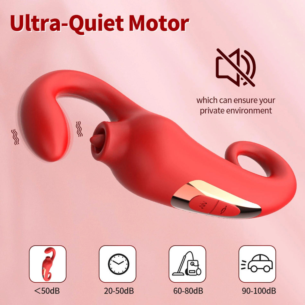 Stimolatore clitorideo Merfi licking 10 funzioni – ricaricabile | Favorites