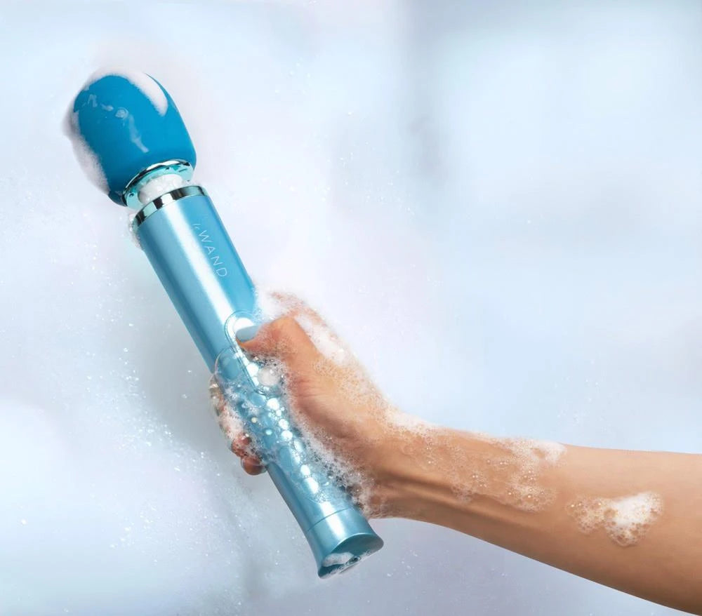 Masajeador wand Dive 20 funciones – recargable, azul