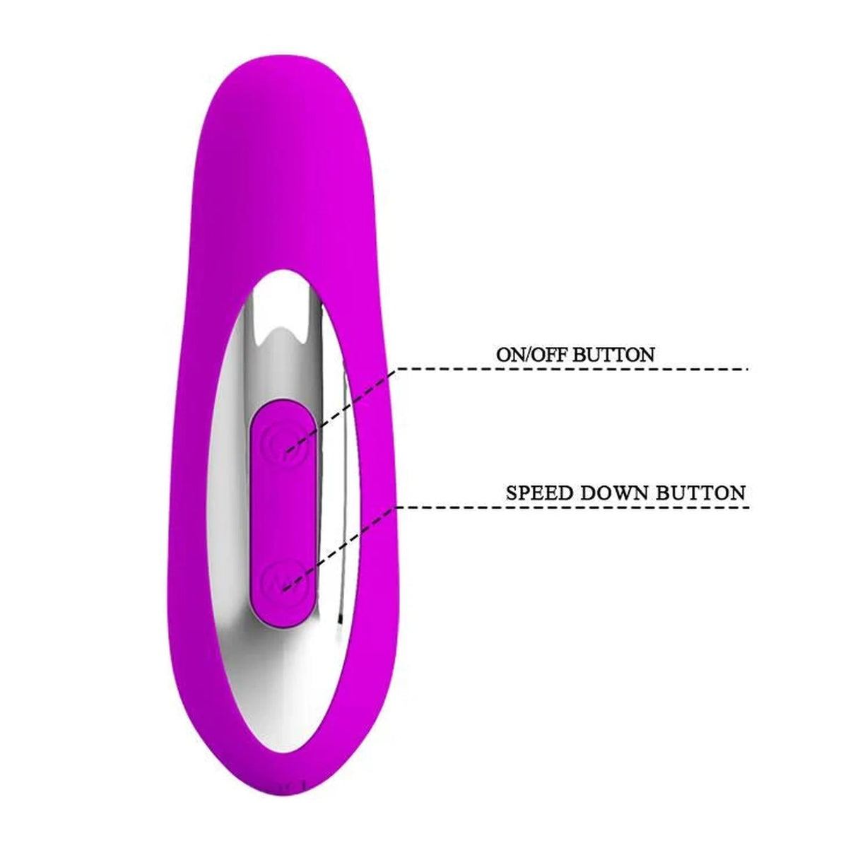 Masseur de prostate Piper 12 pulse wave 12 fonctions – rechargeable, vibrant, fuchsia | Pretty Love