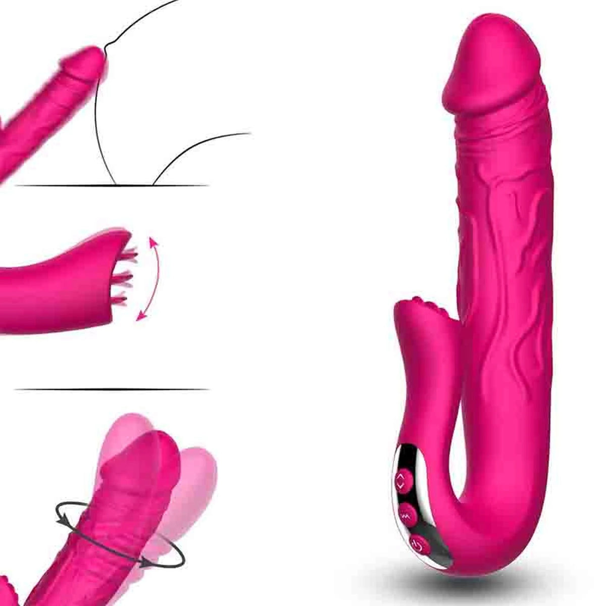 Dildo 23 cm – ricaricabile, vibrante | Favorites