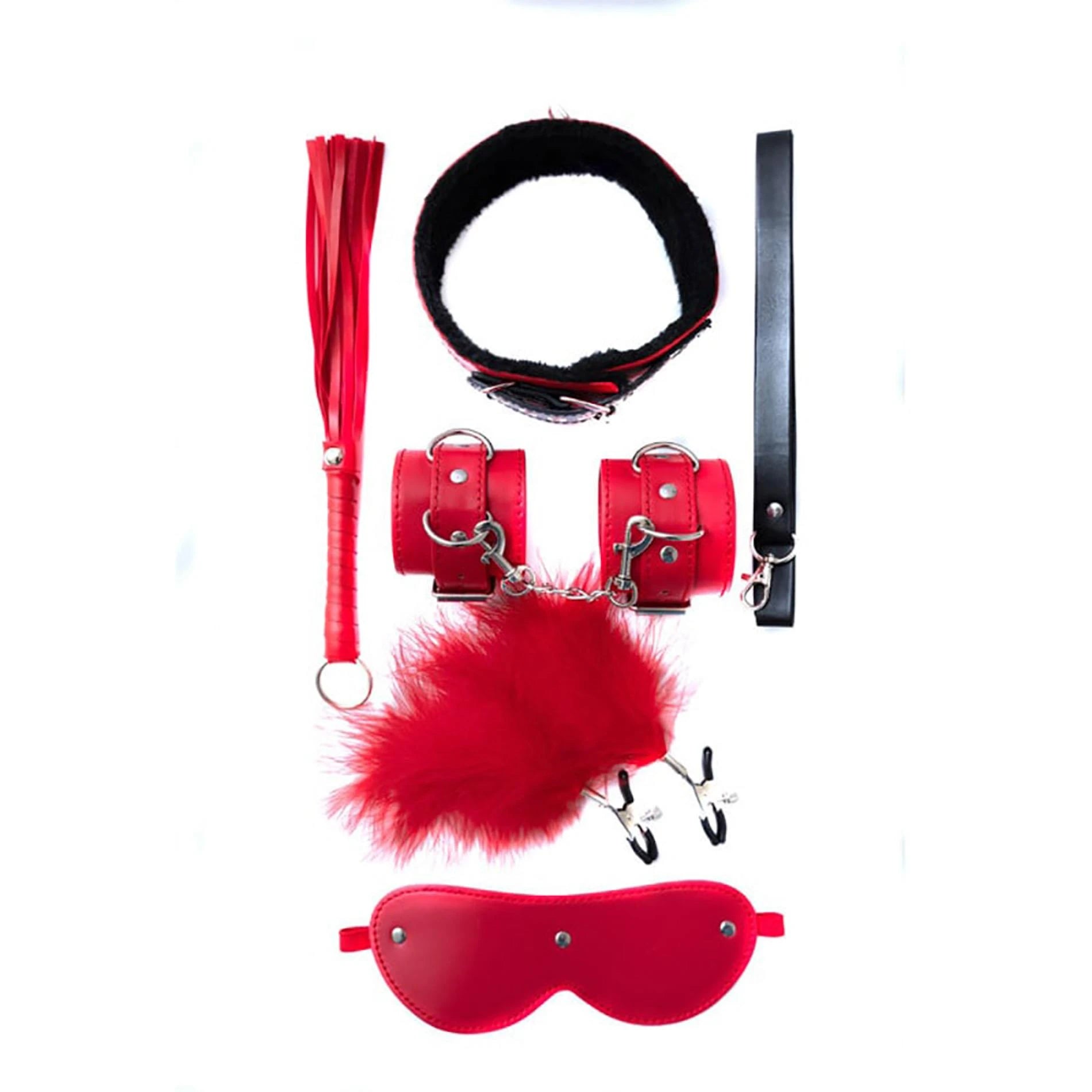Le set de bondage se compose de 5 articles BDSM