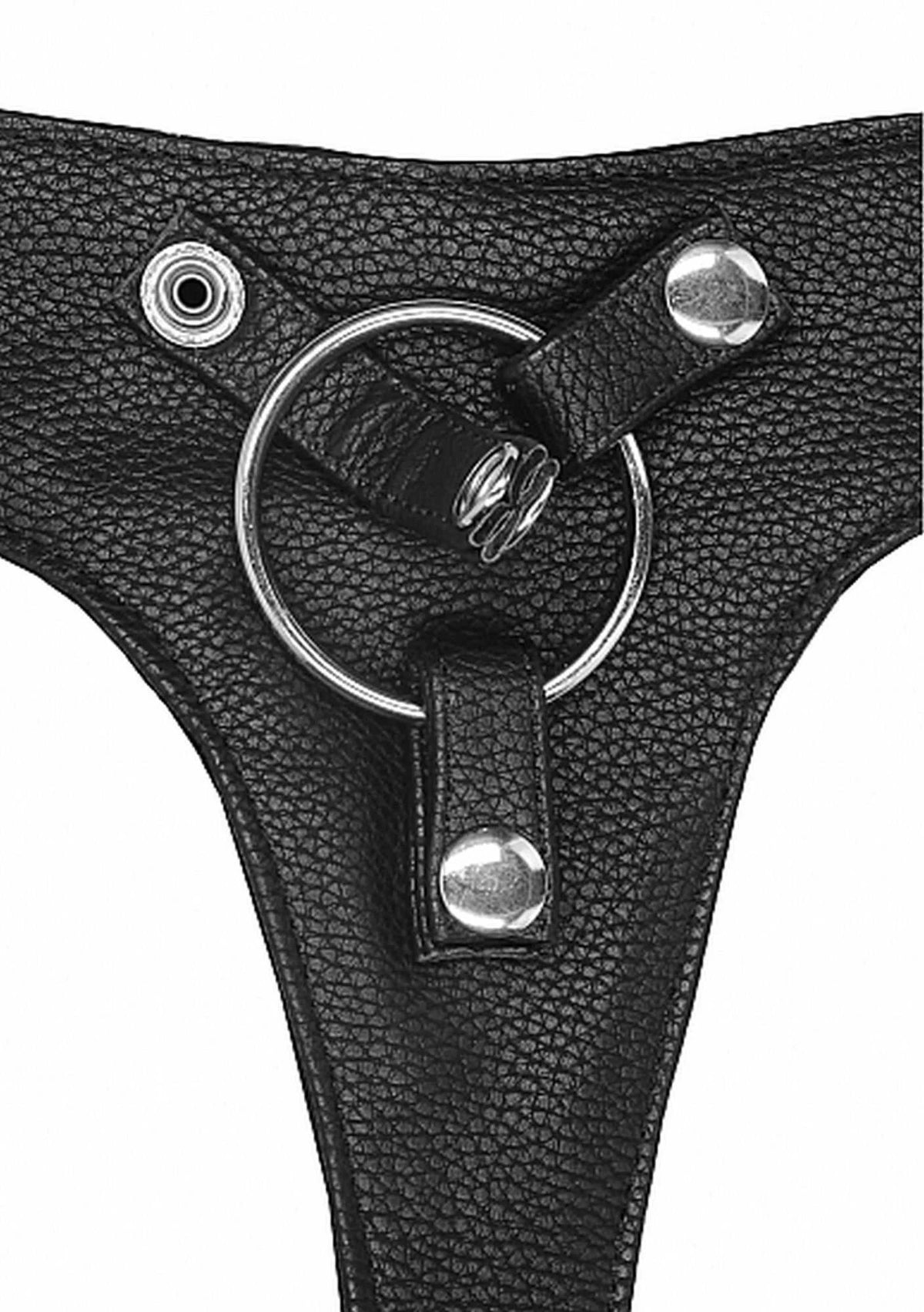 Imbracatura strap-on Elastic 37 cm – nera | RealRock