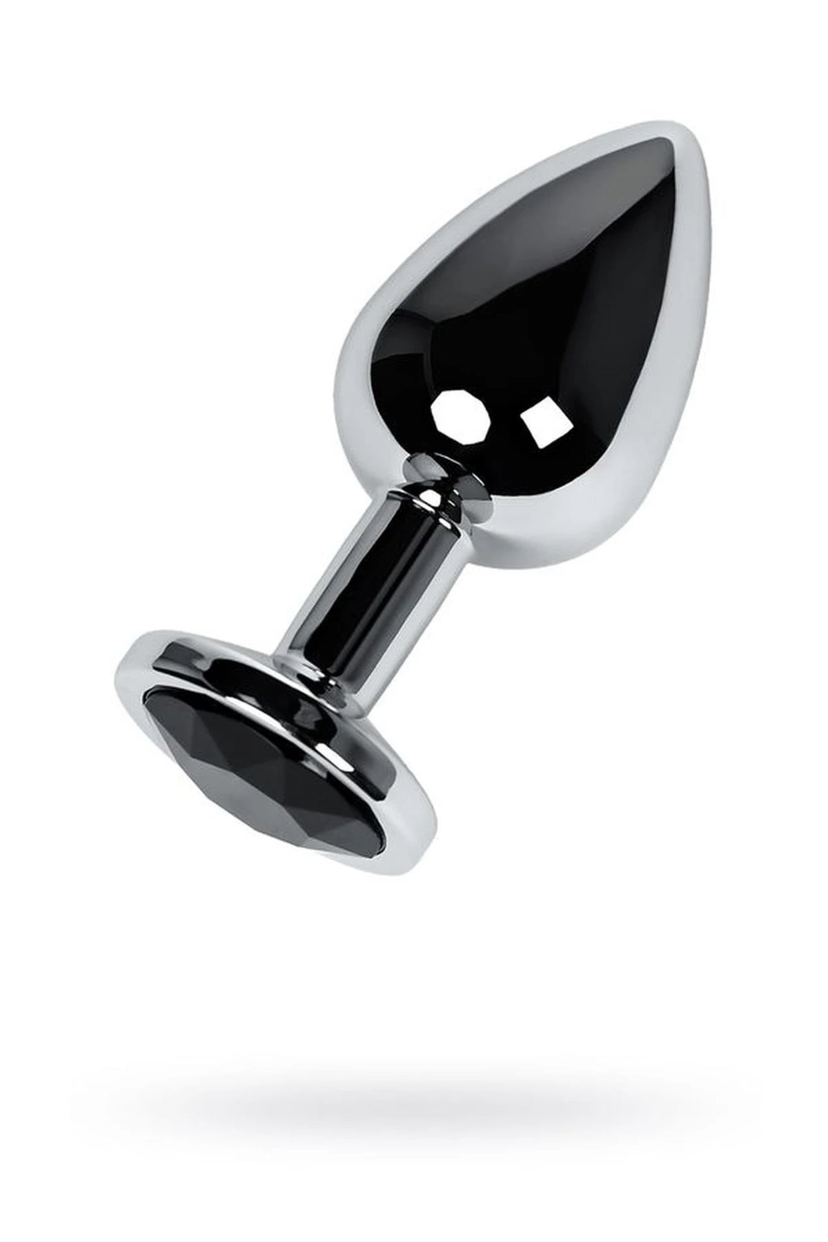 Butt plug Toyfa round shaped – jewelled, black 39-717011-5