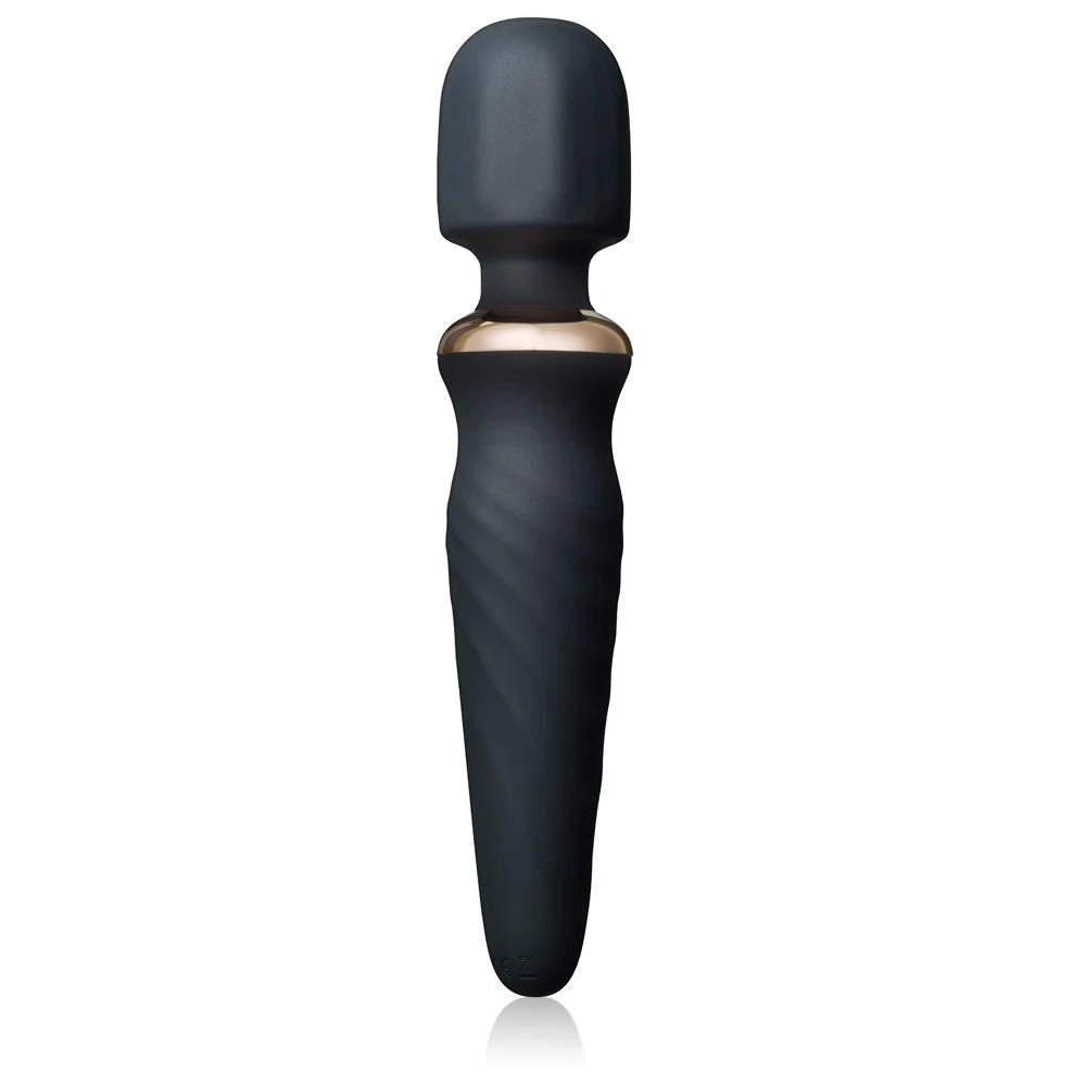 Massaggiatore wand Torch 25 funzioni – ricaricabile, nero | INTY Toys